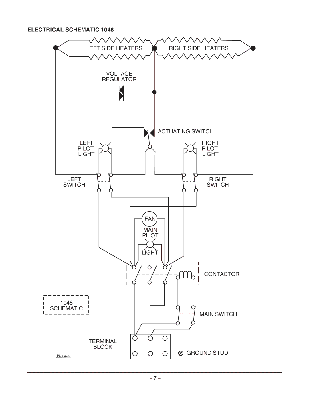 Vulcan-Hart 024C ML-103833, 1048W ML-103840, 1036W ML-103837, 1036C ML-103836, 1024W ML-103834 manual Electrical Schematic 