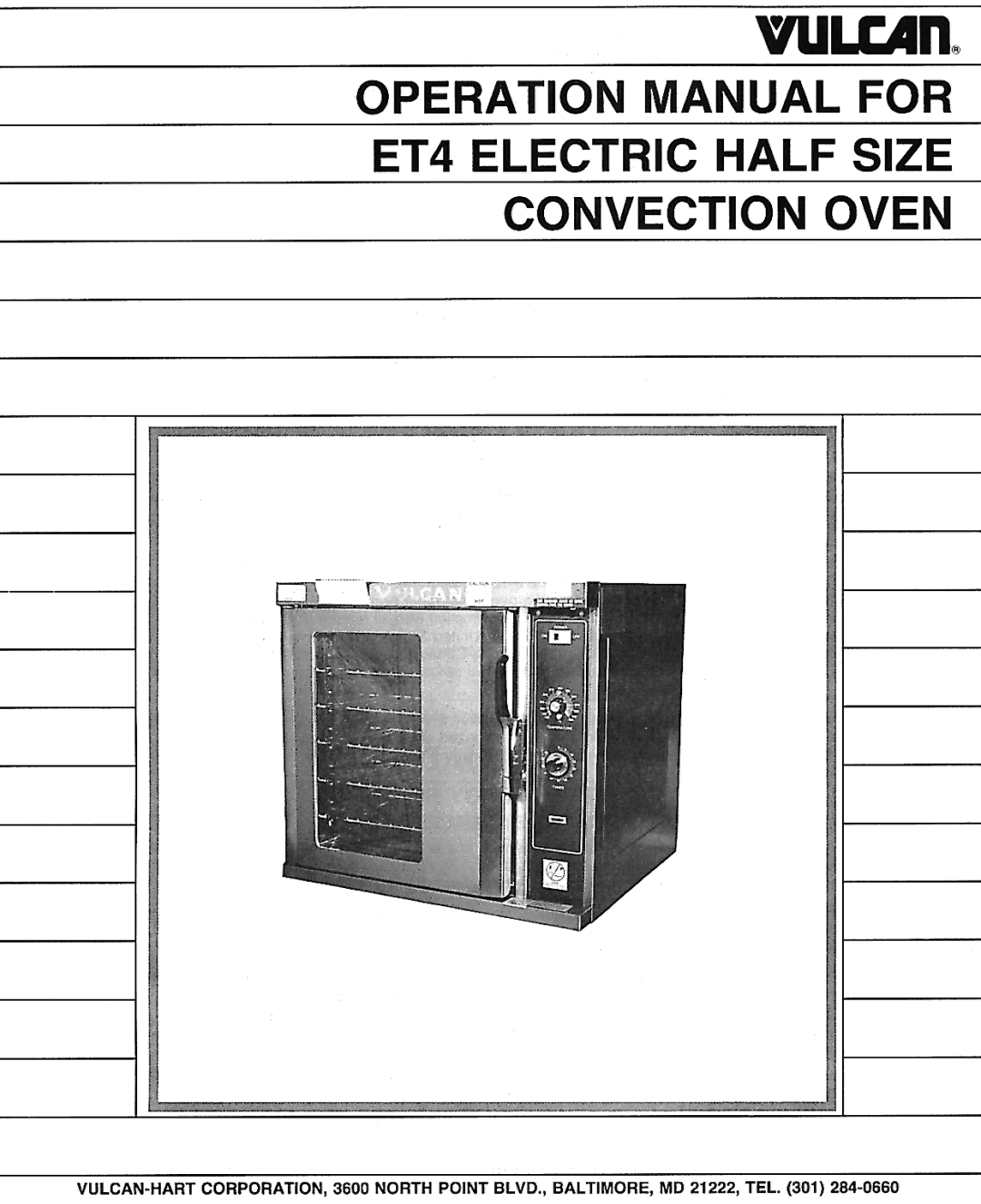 Vulcan-Hart E14 manual 