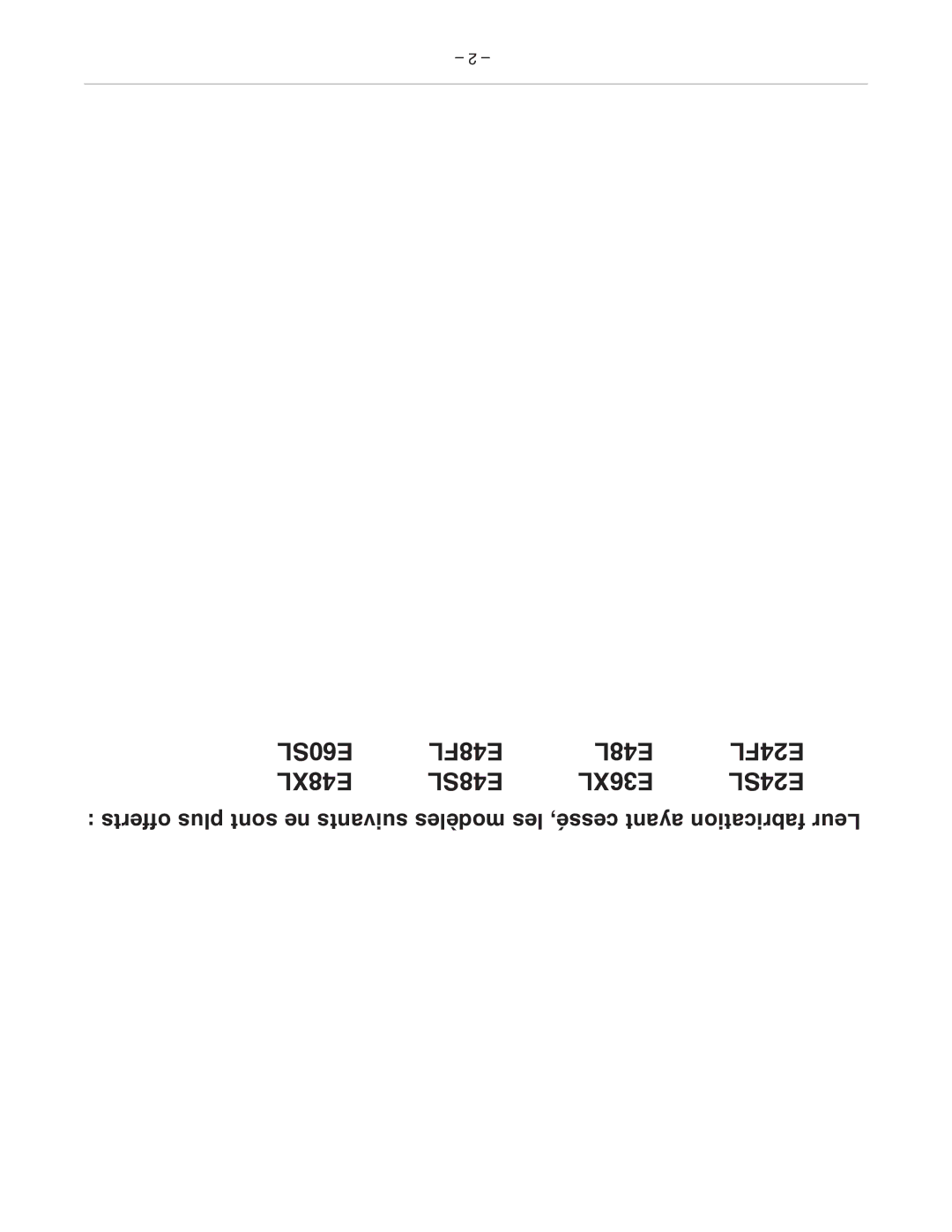 Vulcan-Hart E60L, E48L, E36L, E24L manual E60SL E48FL 