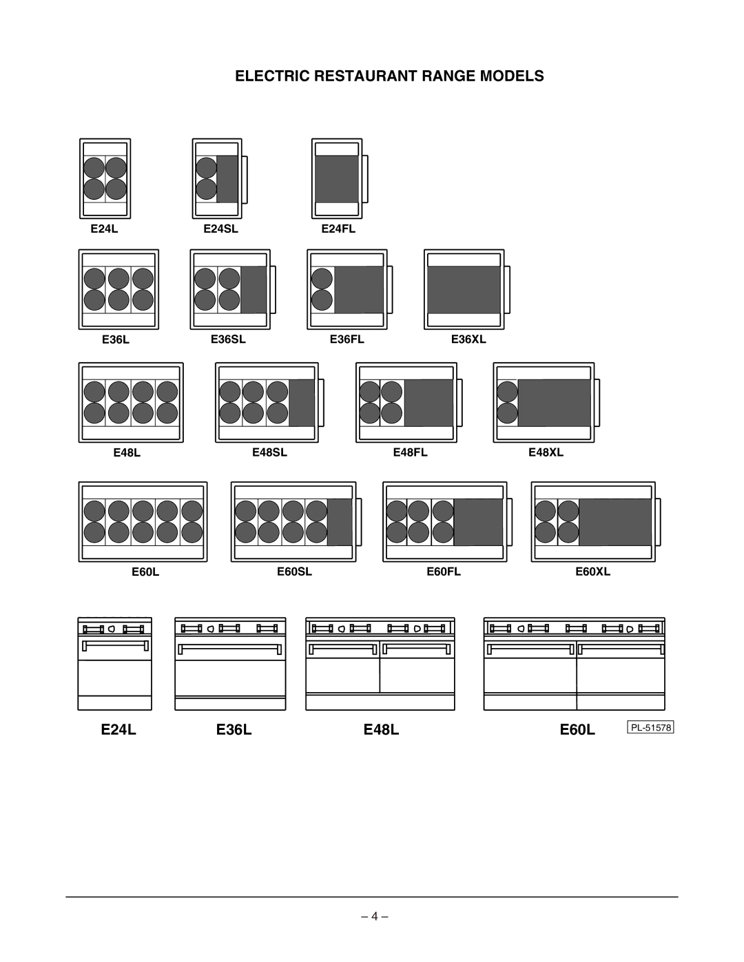 Vulcan-Hart E48L, E36L, E24L, E60L manual E24SL E24FL, E36SL E36FL, E48SL E48FL E48XL, E60SL E60FL E60XL 