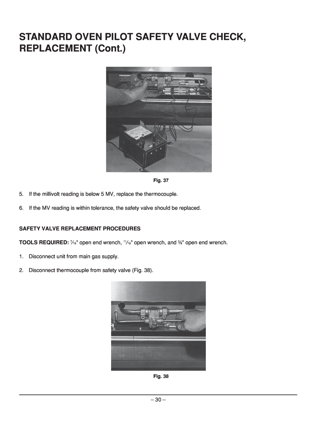 Vulcan-Hart EG48, EG160, EG260, EG60, EG36 service manual Safety Valve Replacement Procedures 