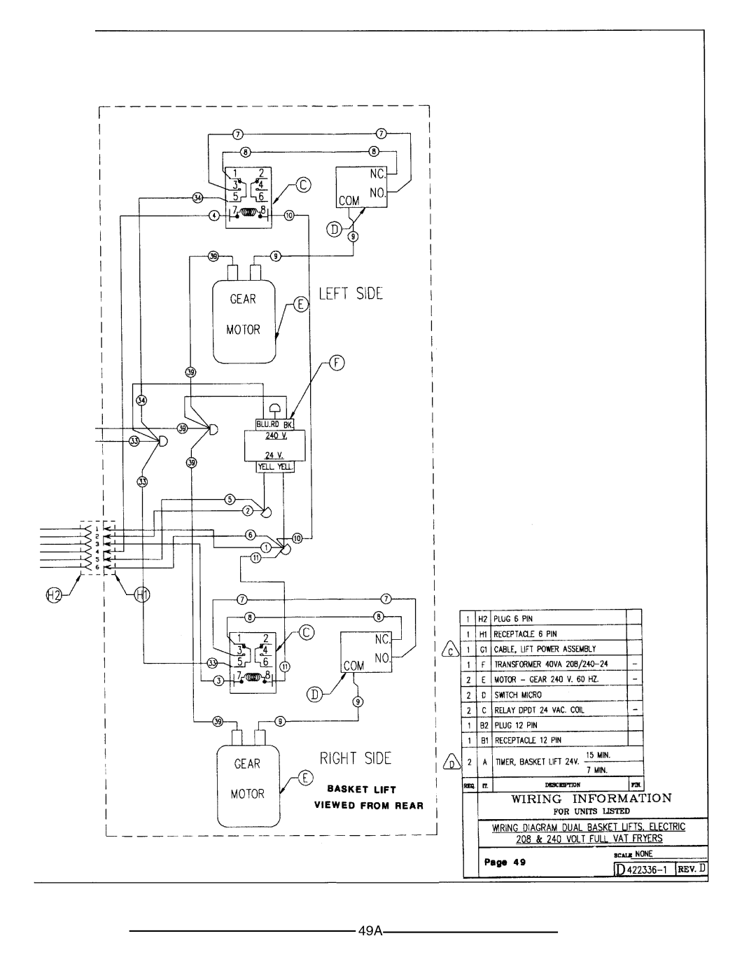 Vulcan-Hart ERD40 service manual 