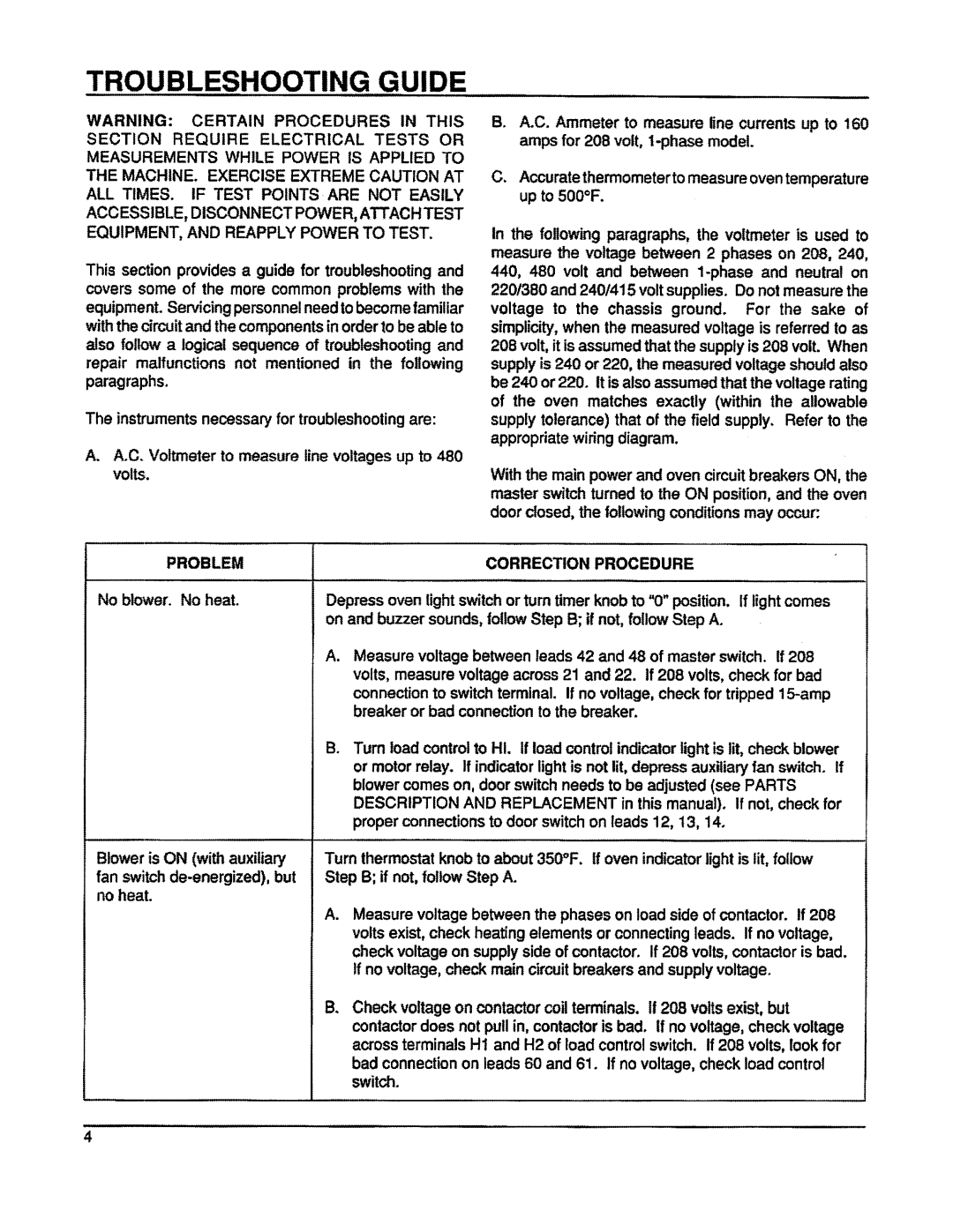 Vulcan-Hart ETH10R, ETH88R, ETH101, ETH8R, ET8R, ET88R, ET101R, ET10R manual 