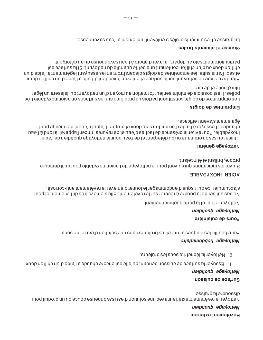 Vulcan-Hart FK36_A manual Inoxydable Acier 