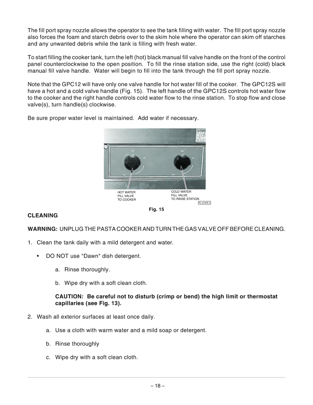 Vulcan-Hart ML-126883, ML-126881, GPC12S manual Cleaning 