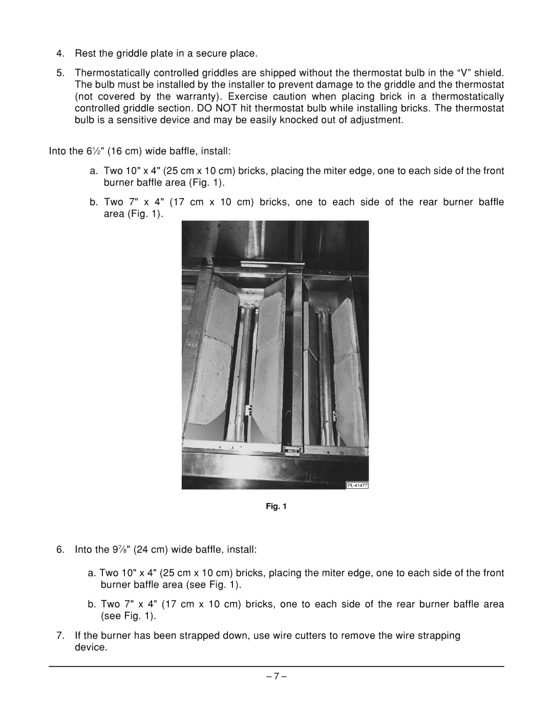 Vulcan-Hart MG12 ML-52549, MG48 ML-52523, MG60 ML-52524, MG24 ML-52514, MG36 ML-52522 operation manual 