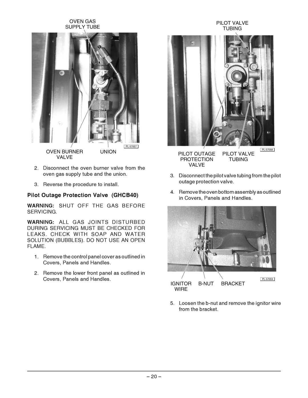 Vulcan-Hart ML52210, ML-052211, ML-052208, ML-052200, ML-052213, ML-052214, ML-52201, IR1 Pilot Outage Protection Valve GHCB40 