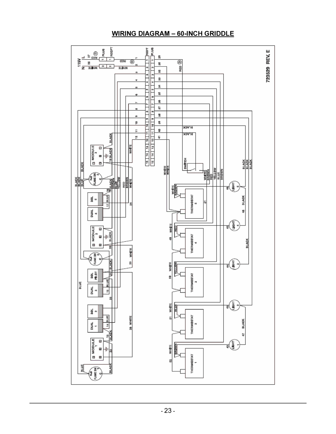 Vulcan-Hart ML-136221-00G24 manual Wiring Diagram 60-INCH Griddle 