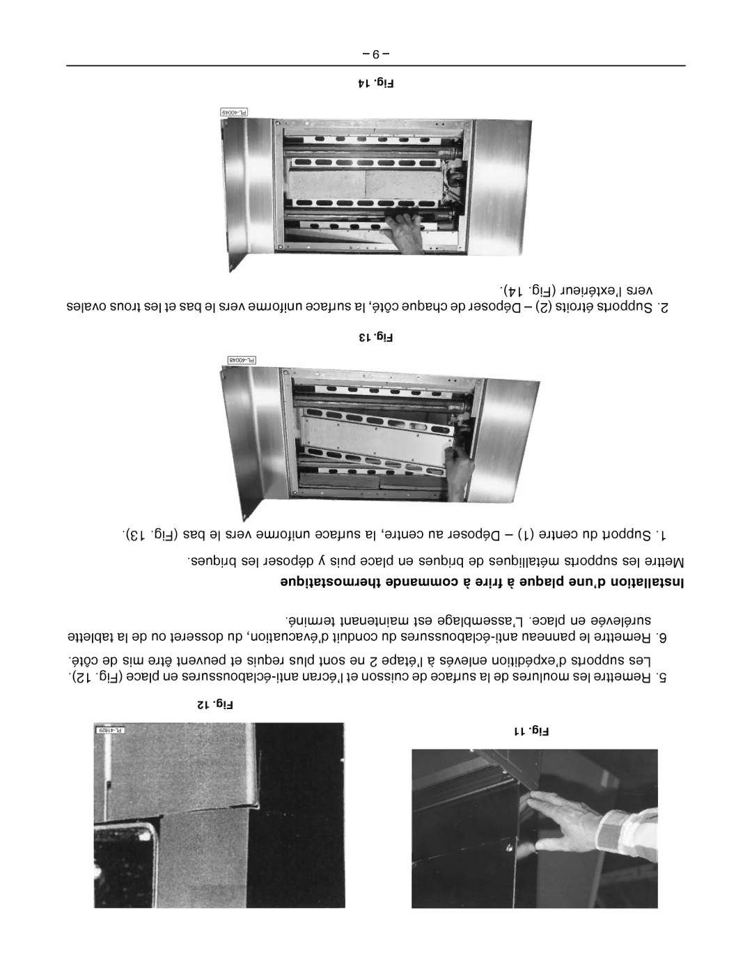 Vulcan-Hart ML-52147, ML-52168, ML-53146, ML-52144, ML-52159, GH6 Thermostatique commande à frire à plaque d’une Installation 