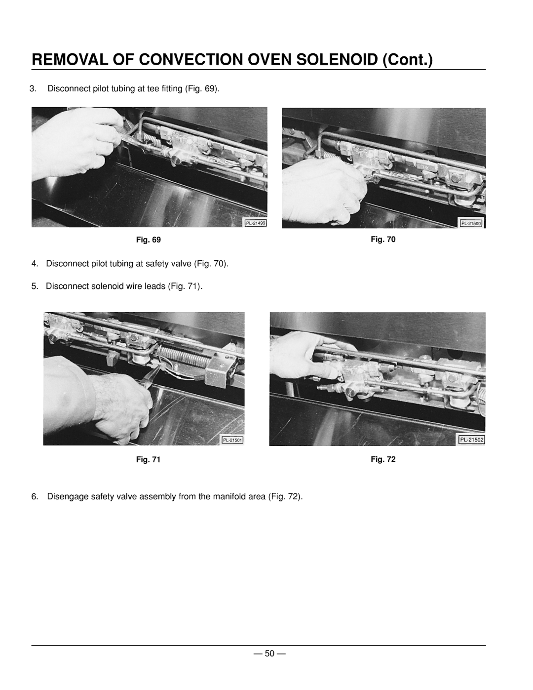 Vulcan-Hart ML-52954, ML-52953, ML-52947, ML-52950, ML-52952, ML-52951, ML-52949, ML-114957 Removal of Convection Oven Solenoid 