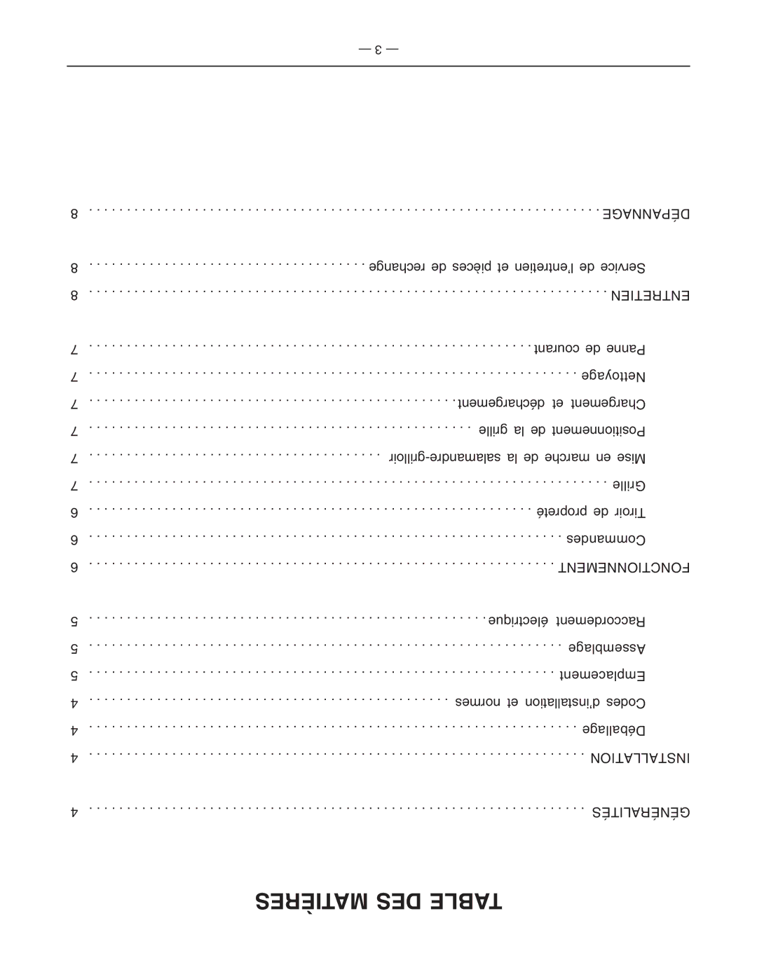 Vulcan-Hart ESB36, VB73R operation manual Resèmati DES Table 