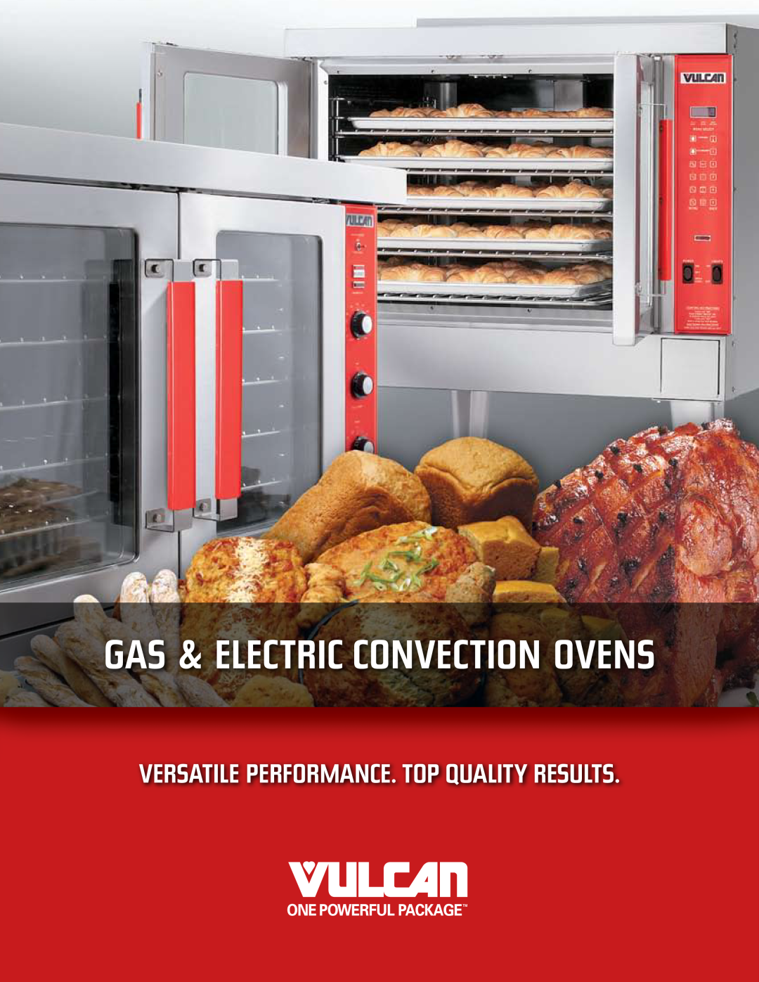 Vulcan-Hart VC6G manual GAS & ELECTRIC Convection ovens, Versatile performance. Top quality results 