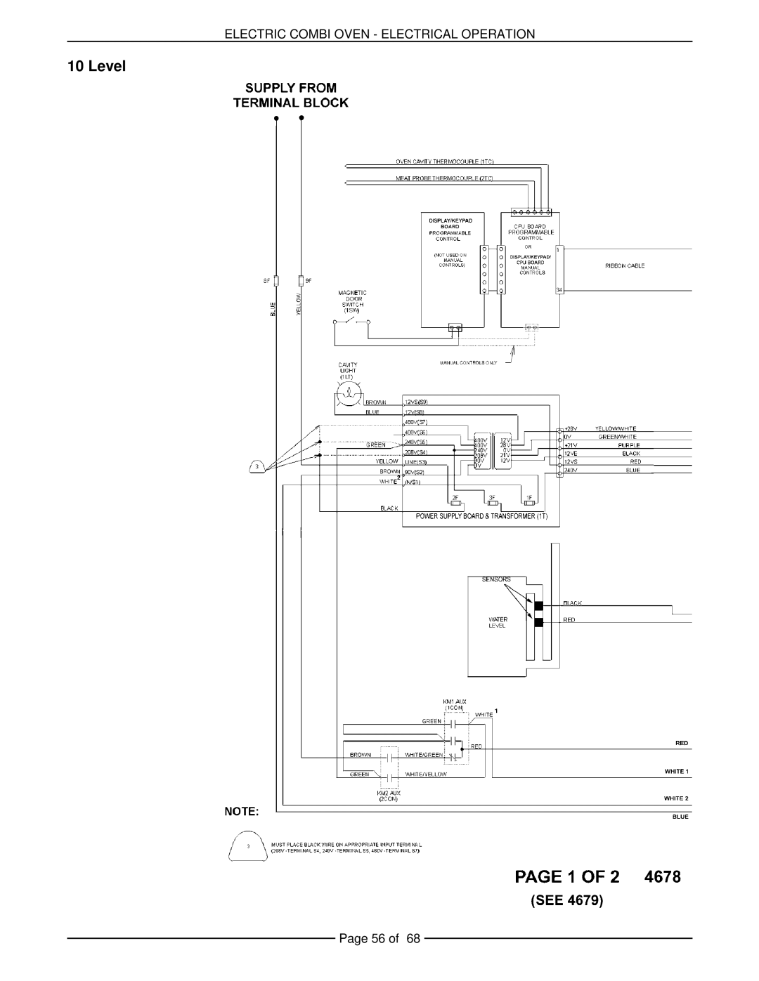 Vulcan-Hart VCE10H 126178, VCE20H 126172, VCE6H 126177, VCE20F 126173, VCE10F 126179 service manual Level 