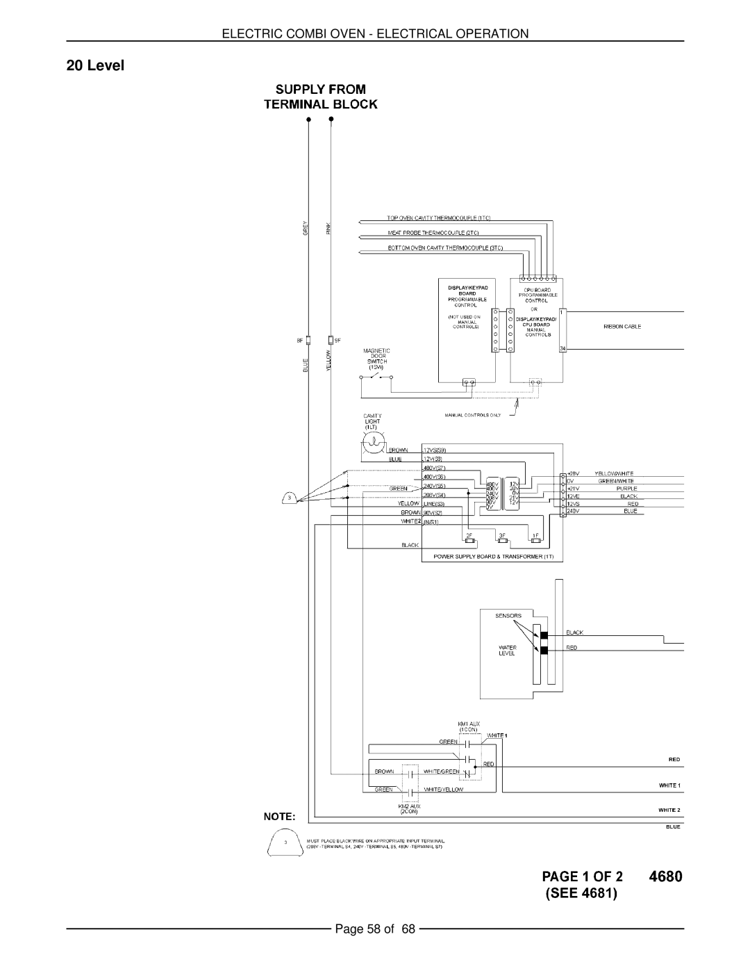 Vulcan-Hart VCE20F 126173, VCE20H 126172, VCE10H 126178, VCE6H 126177, VCE10F 126179 service manual Level 