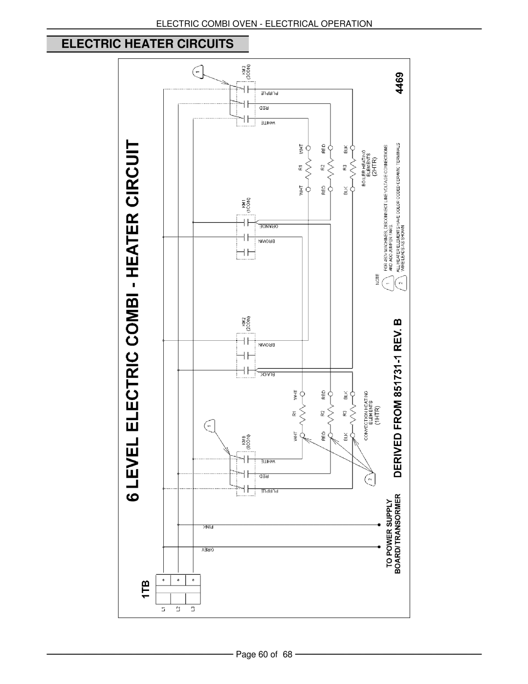 Vulcan-Hart VCE20H 126172, VCE10H 126178, VCE6H 126177, VCE20F 126173, VCE10F 126179 service manual Electric Heater Circuits 