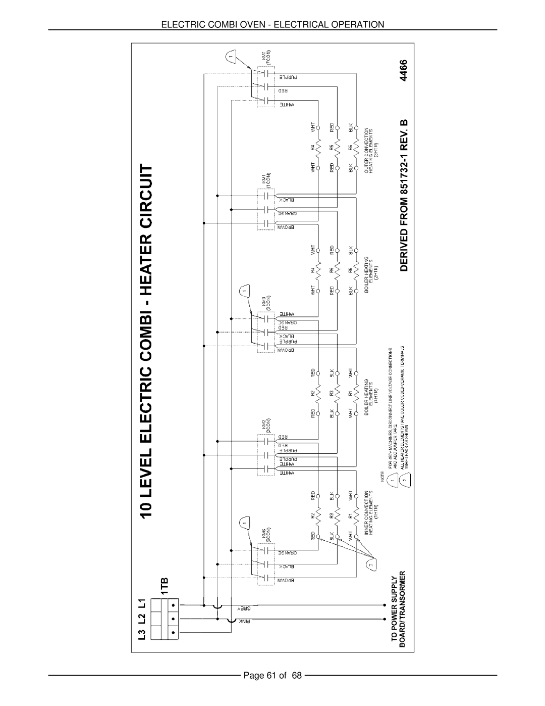 Vulcan-Hart VCE10H 126178, VCE20H 126172, VCE6H 126177, VCE20F 126173, VCE10F 126179 Electric Combi Oven Electrical Operation 