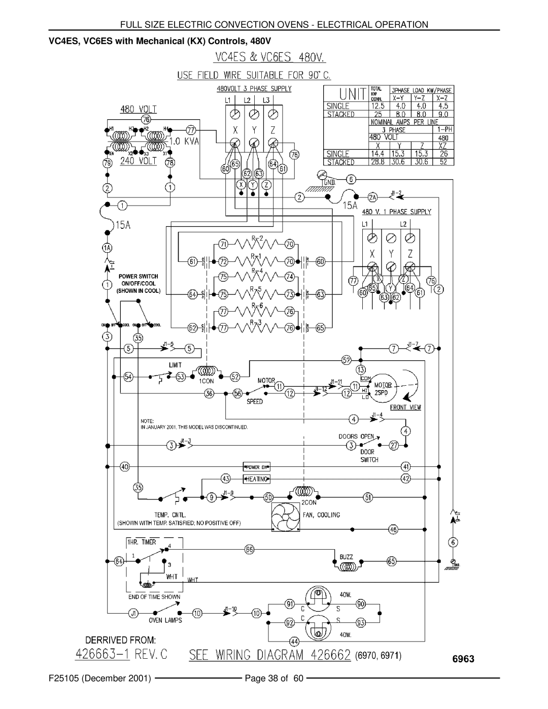 Vulcan-Hart VC6EC, VCIEC, VC6ED, VC4ED service manual VC4ES, VC6ES with Mechanical KX Controls 