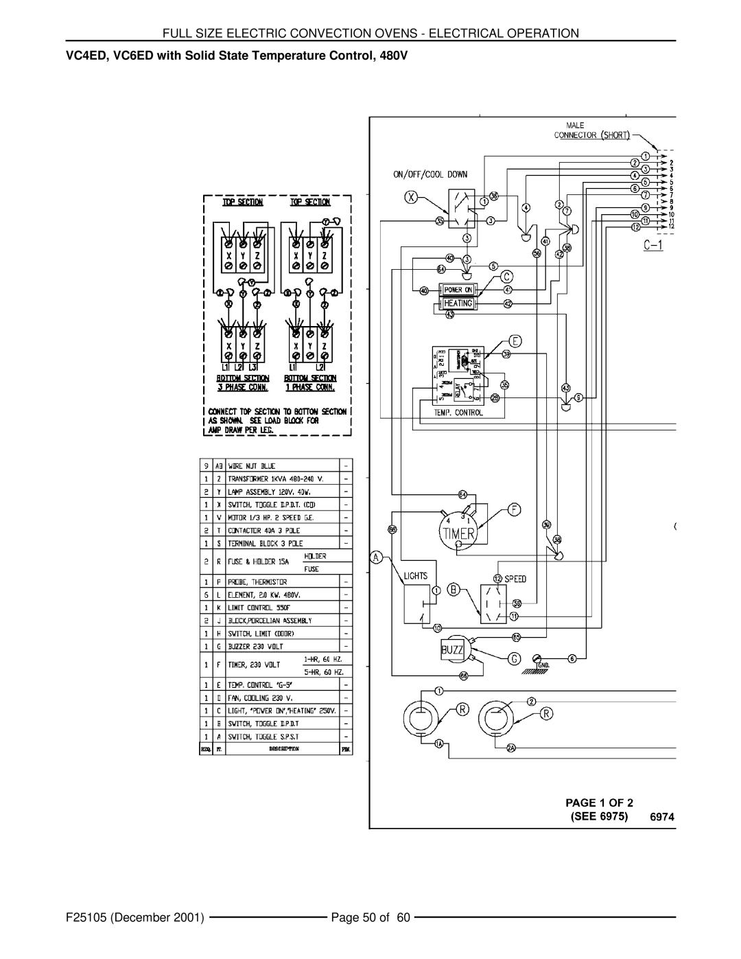 Vulcan-Hart VC6EC, VCIEC, VC6ED, VC4ES, VC4ED, VC6ES service manual F25105 December, Page 50 of 