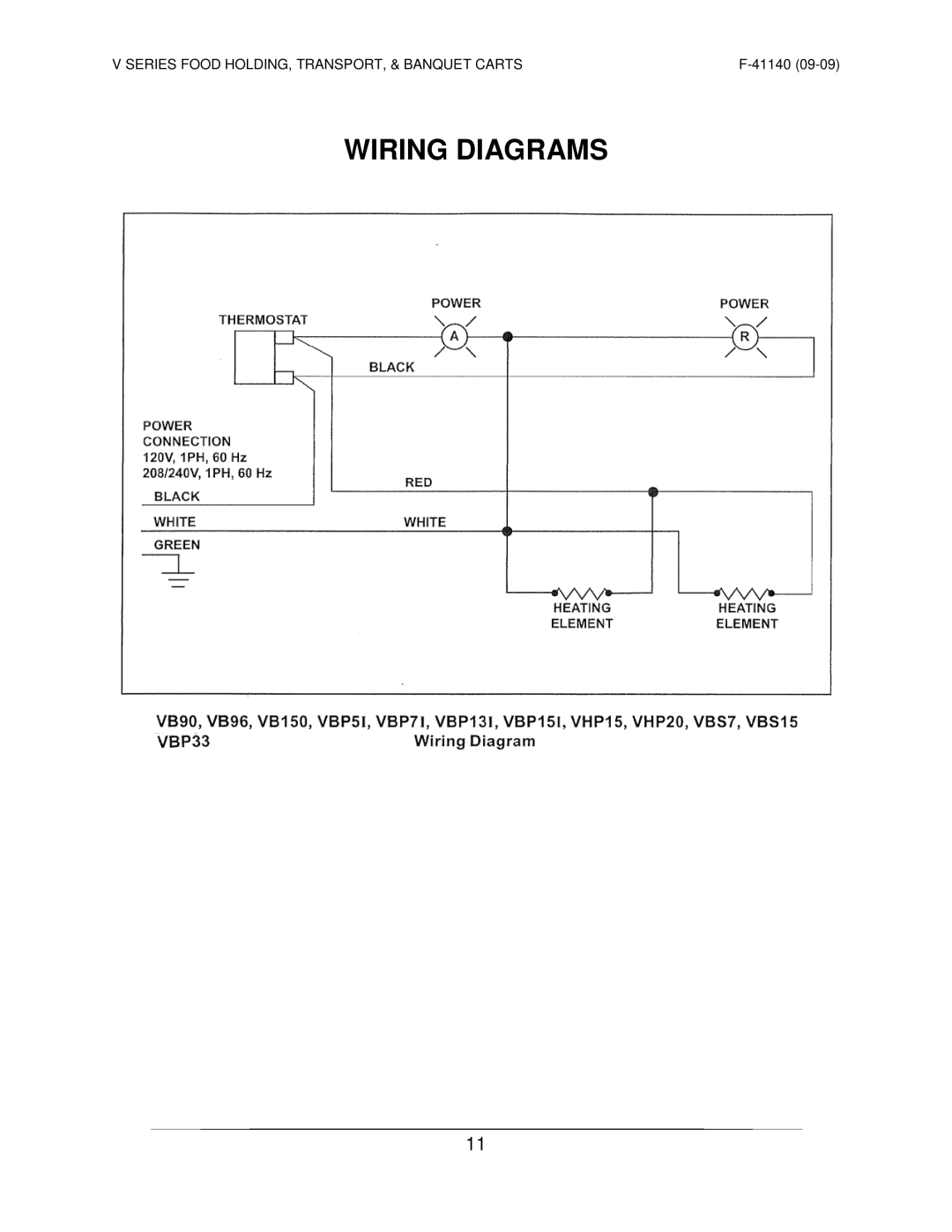 Vulcan-Hart VB96 ML-126550, VHFA18 ML-138071, VHA18 ML-138073, VHDP5 ML-138035, VHA9 ML-138072, VB90 ML-126548 Wiring Diagrams 