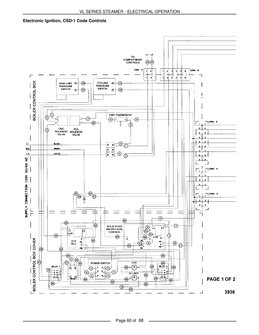 Vulcan-Hart VL2GSS, VL3GMS, VL2GMS, VL3GAS, VL2GAS, VL3GSS, VL3GPS, VL2GPS service manual Electronic Ignition, CSD-1 Code Controls 