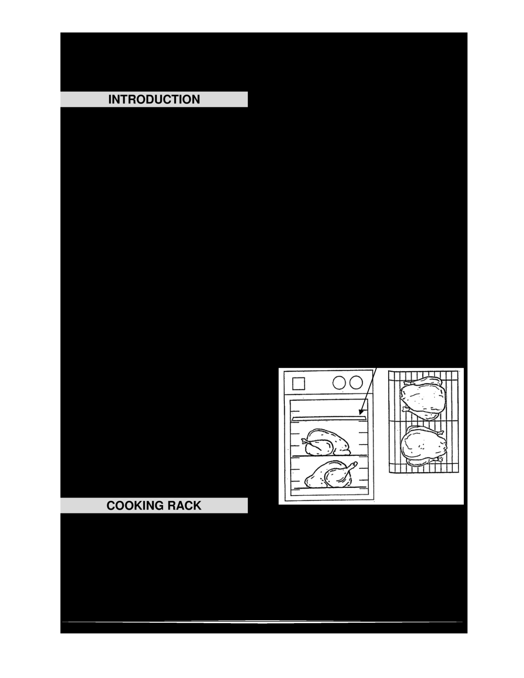 Vulcan-Hart VRT SERIES operation manual Introduction, Cooking Rack 