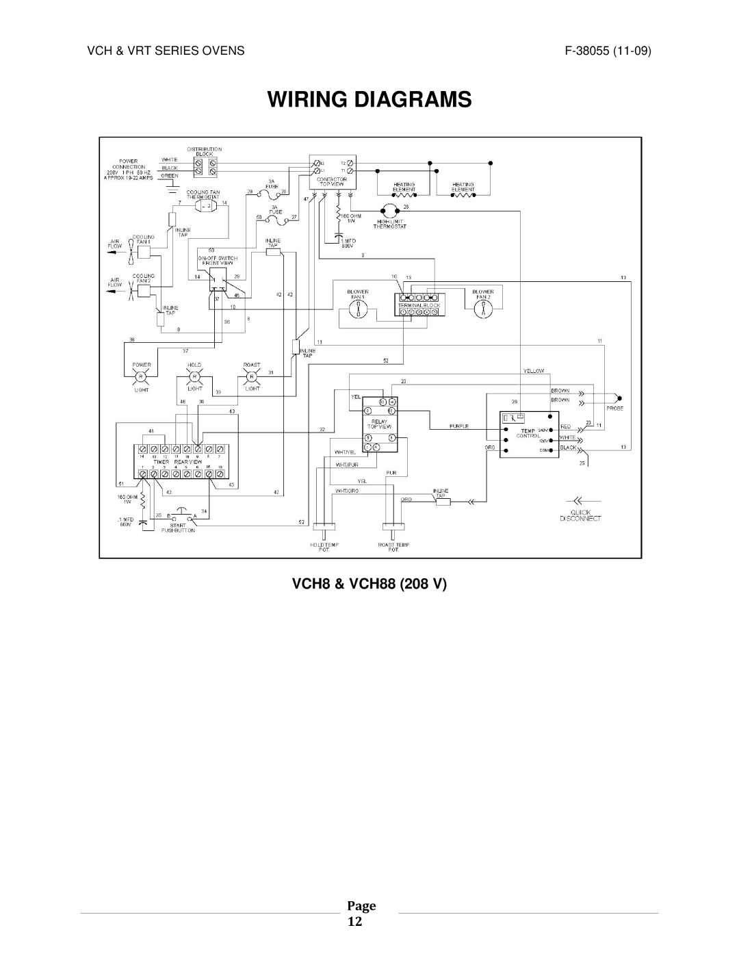 Vulcan-Hart VRT32I ML-138024 operation manual Wiring Diagrams 