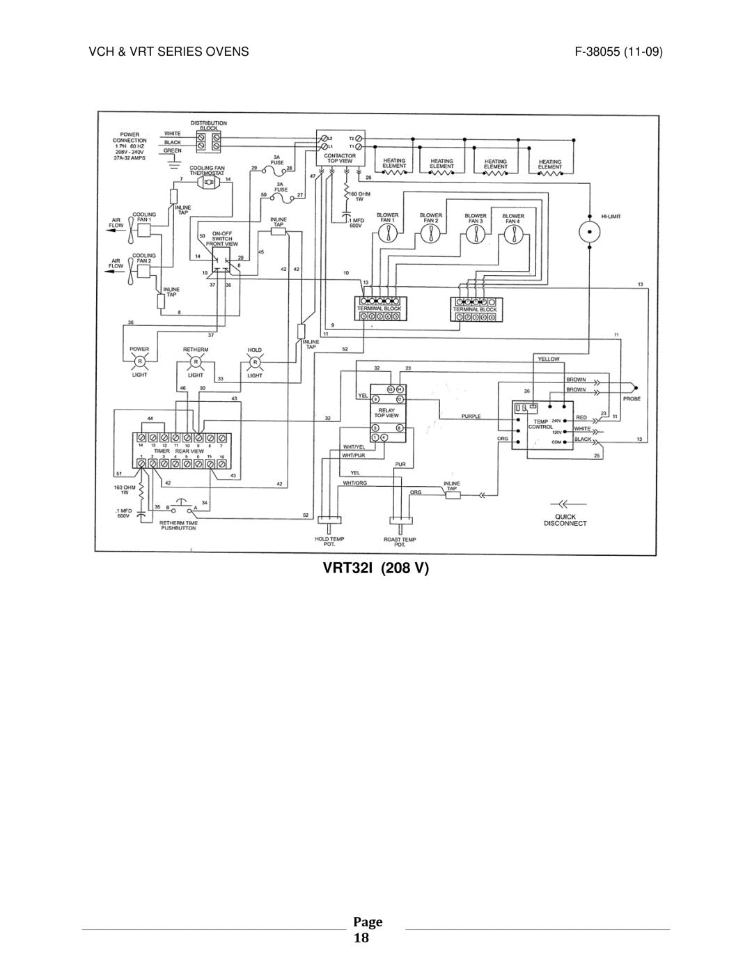 Vulcan-Hart VRT32I ML-138024 operation manual VRT32I 208 