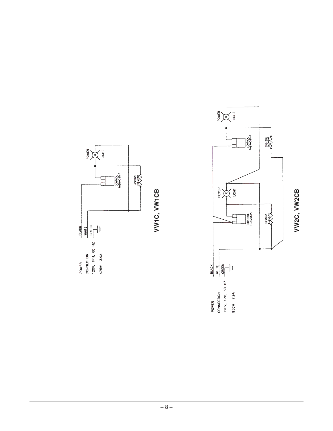 Vulcan-Hart VW3S ML-126504, VW2SB ML-126503, VW1S ML-126500, VW2DB ML-126511, VW3D ML-126512, VW4DB ML VW1C,VW1CB VW2C,VW2CB 