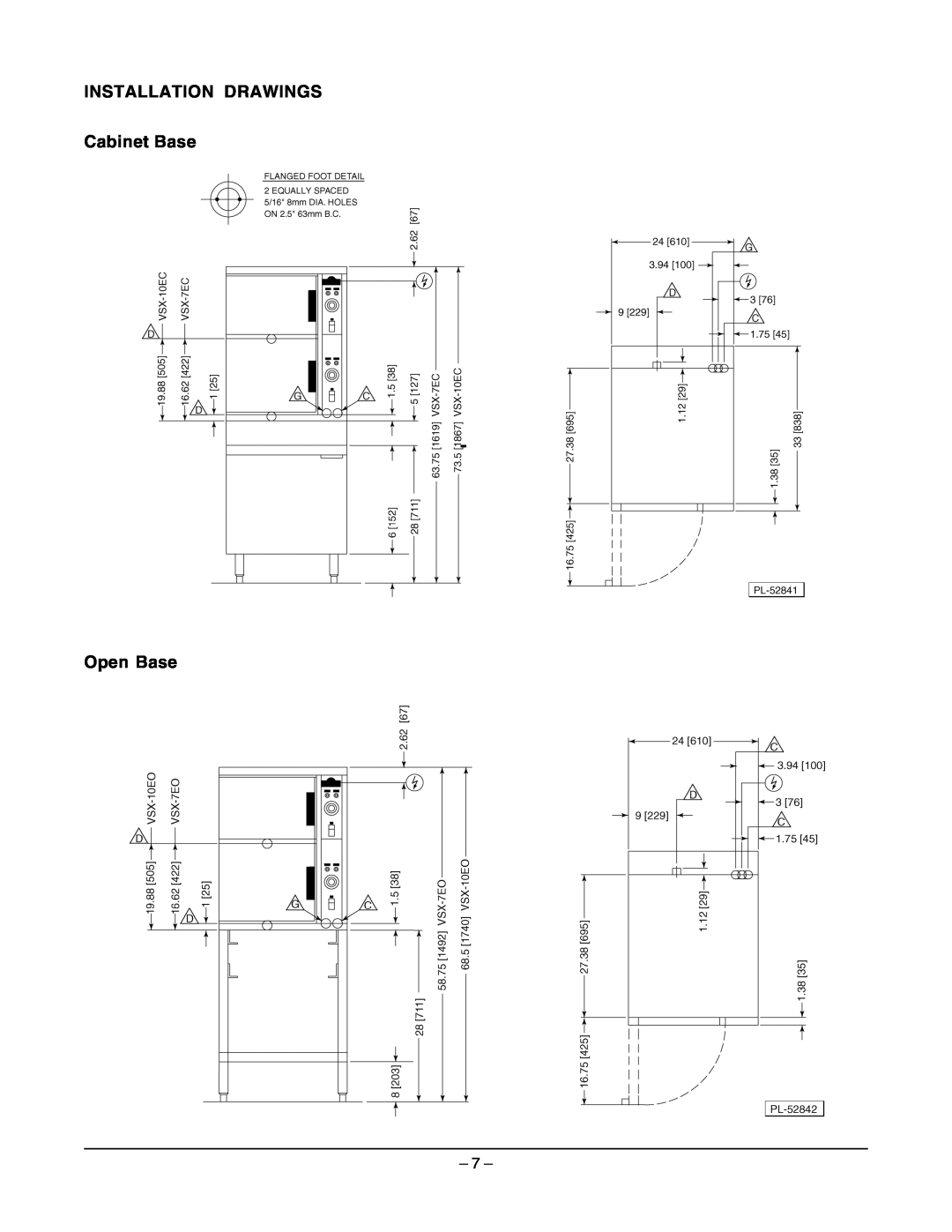 Vulcan-Hart VSX7EC ML-114822, VSX7EO ML-114821, VSX10EC ML-114824, VSX10EO ML-114823 operation manual 