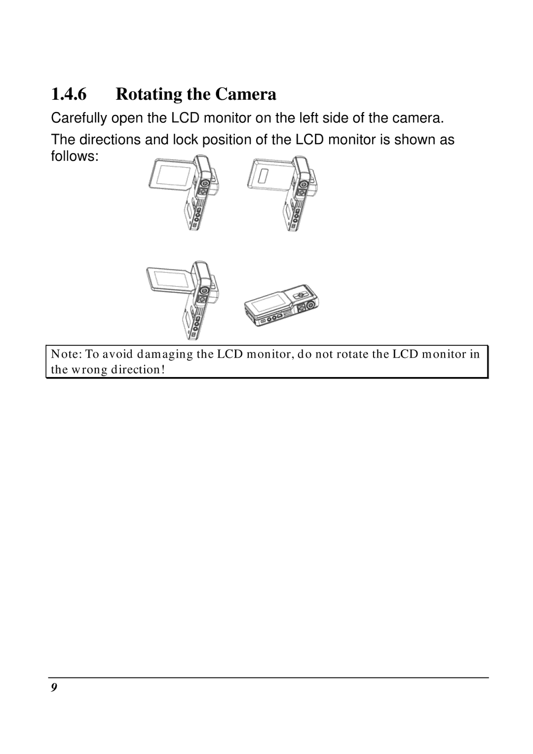 VuPoint Solutions DV-DA1-VP manual Rotating the Camera 