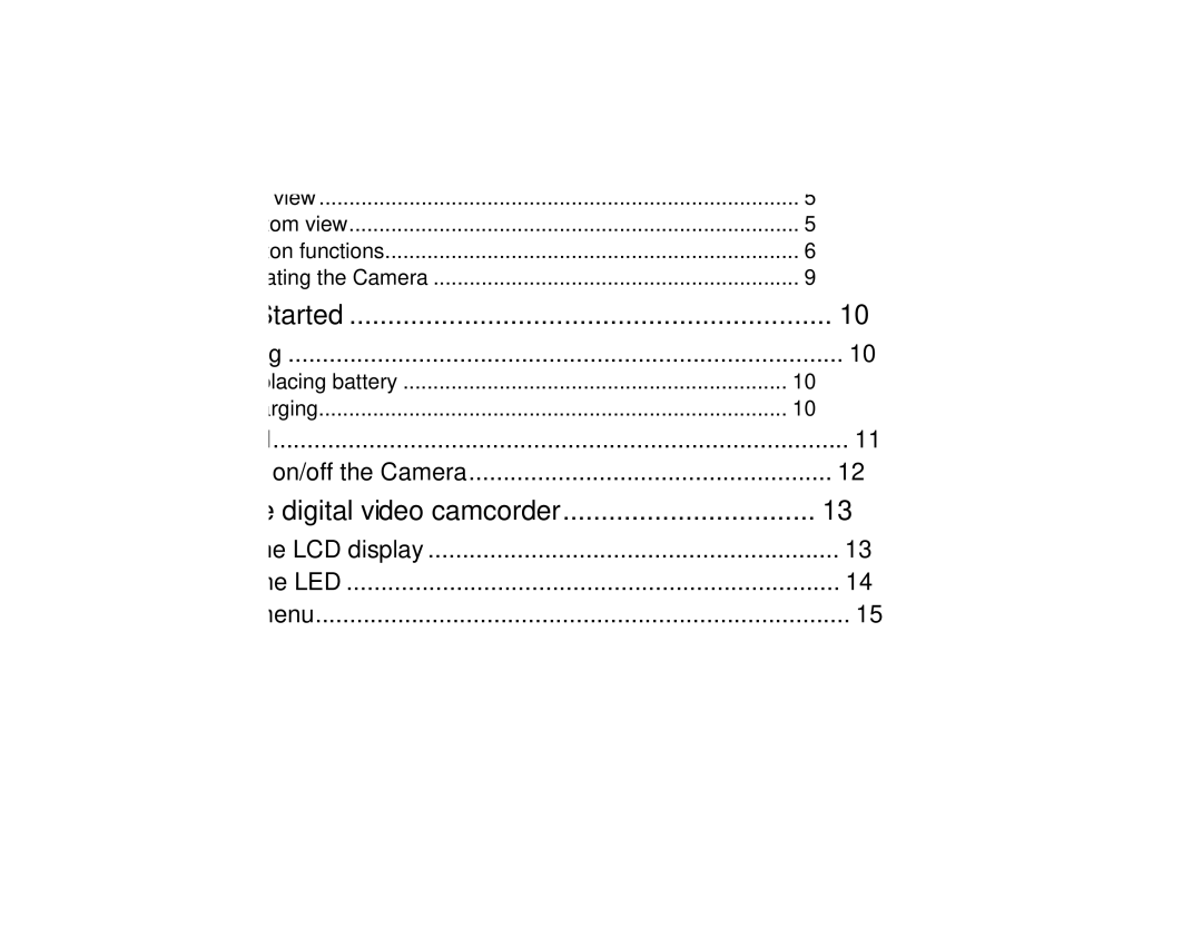 VuPoint Solutions DV-DA1-VP manual Table of contents 