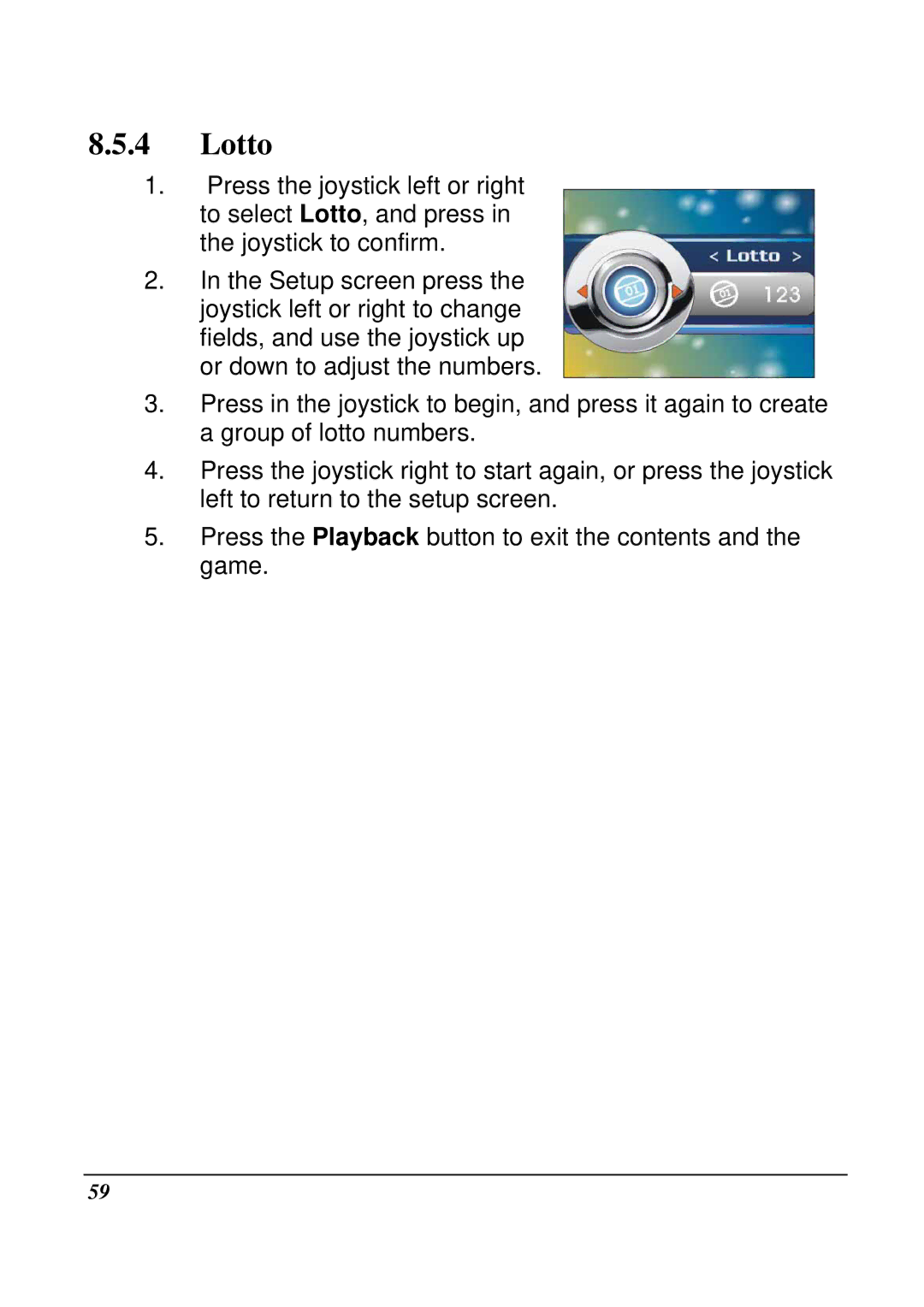 VuPoint Solutions DV-DA1-VP manual Lotto 