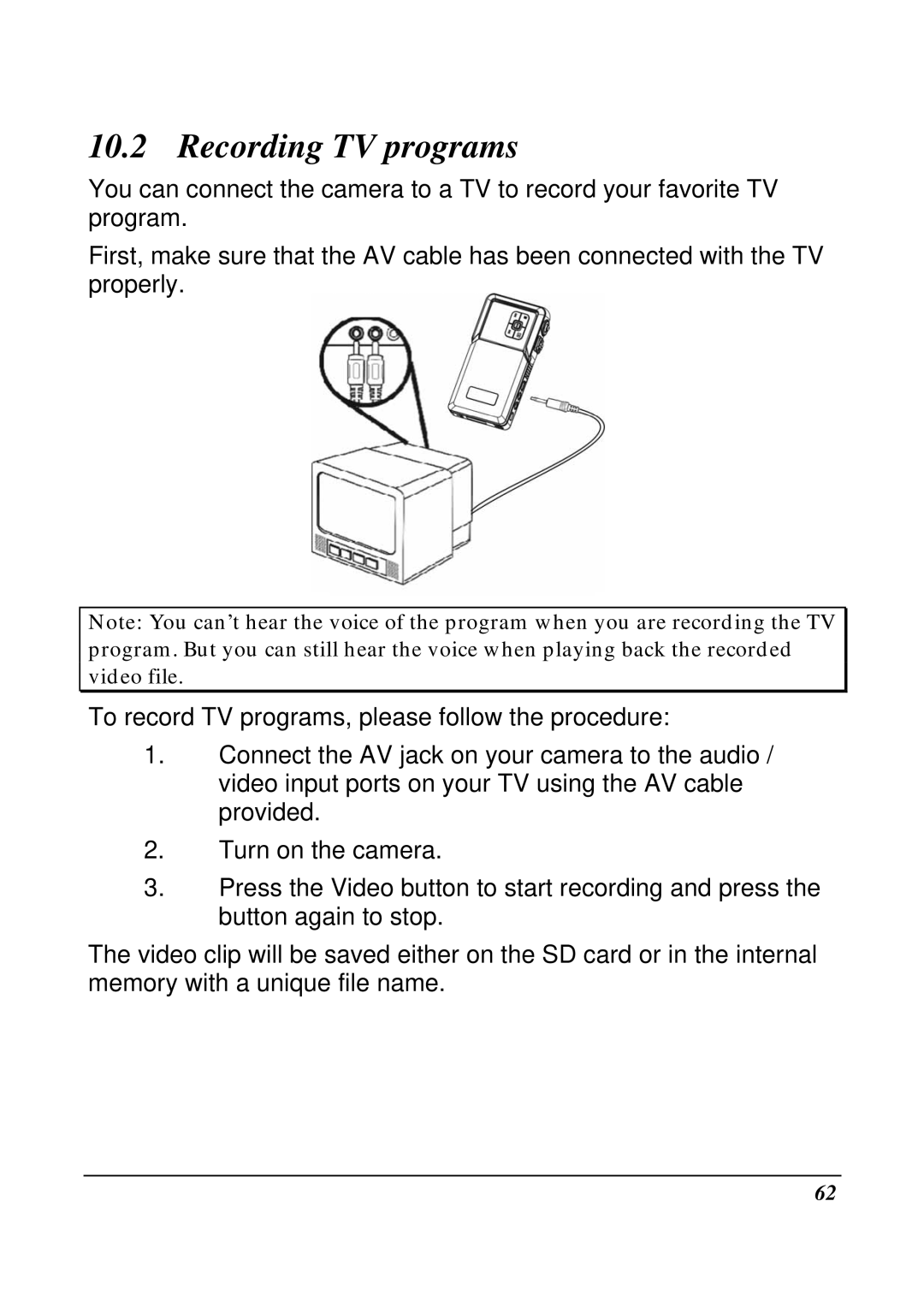 VuPoint Solutions DV-DA1-VP manual Recording TV programs 