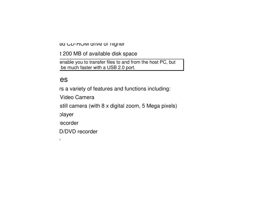 VuPoint Solutions DV-DA1-VP manual Introducing the Camera, System requirements, Features 