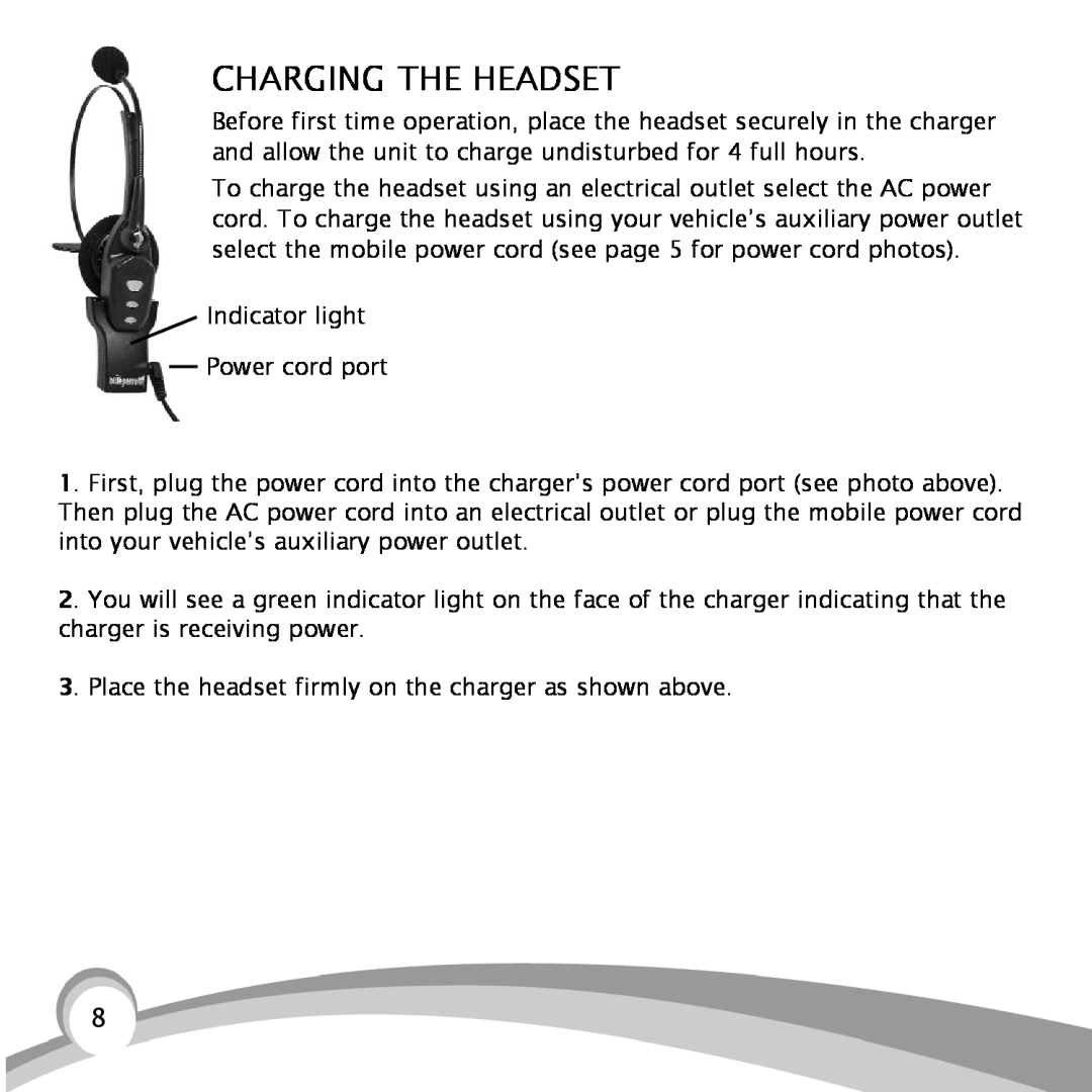 VXI B150-GTX manual Charging The Headset 