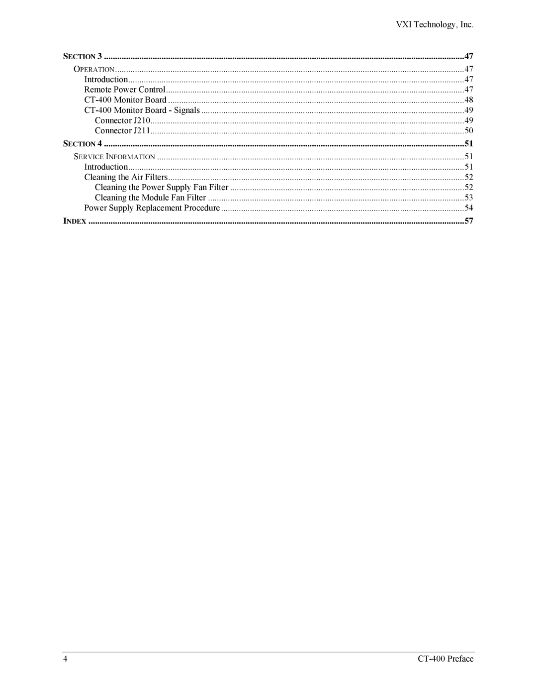 VXI CT-400 user manual VXI Technology, Inc 