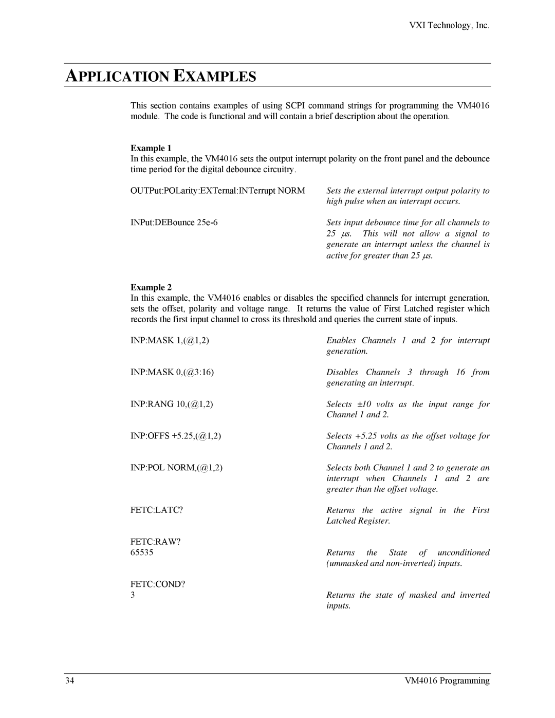 VXI VM4016 user manual Application Examples 