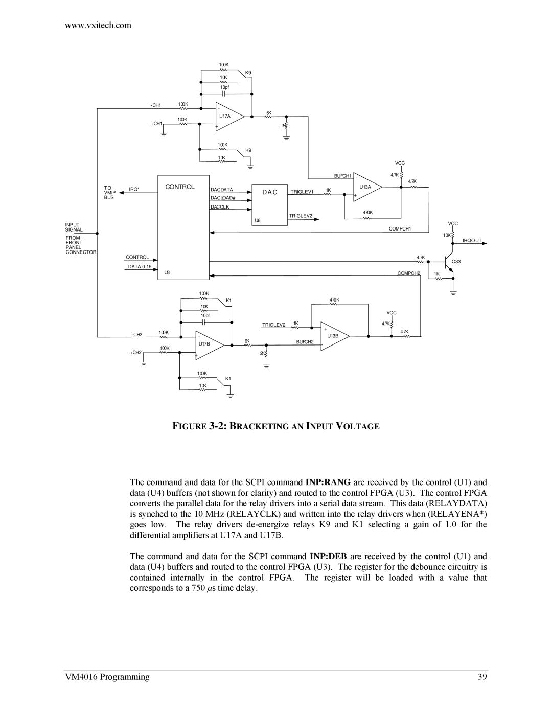 VXI VM4016 user manual Bracketing AN Input Voltage 