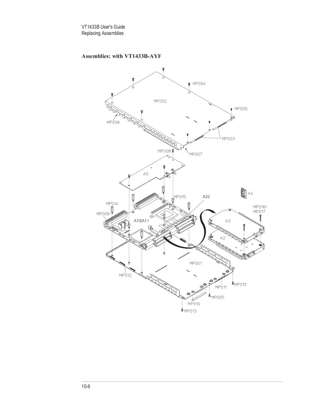 VXI manual Assemblies with VT1433B-AYF 