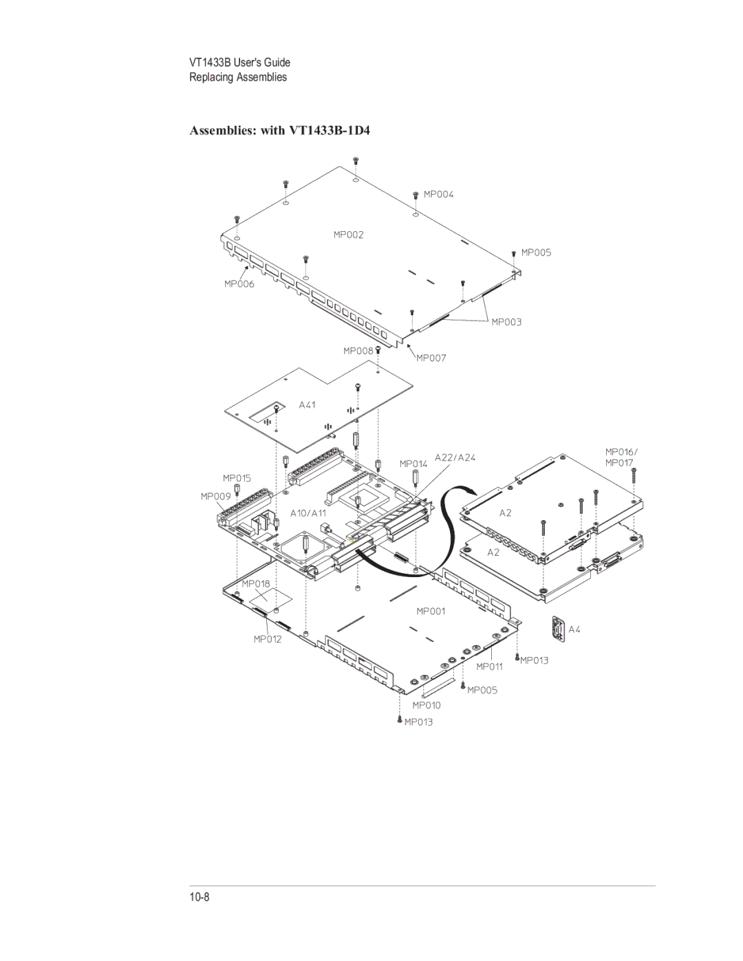 VXI manual Assemblies with VT1433B-1D4 