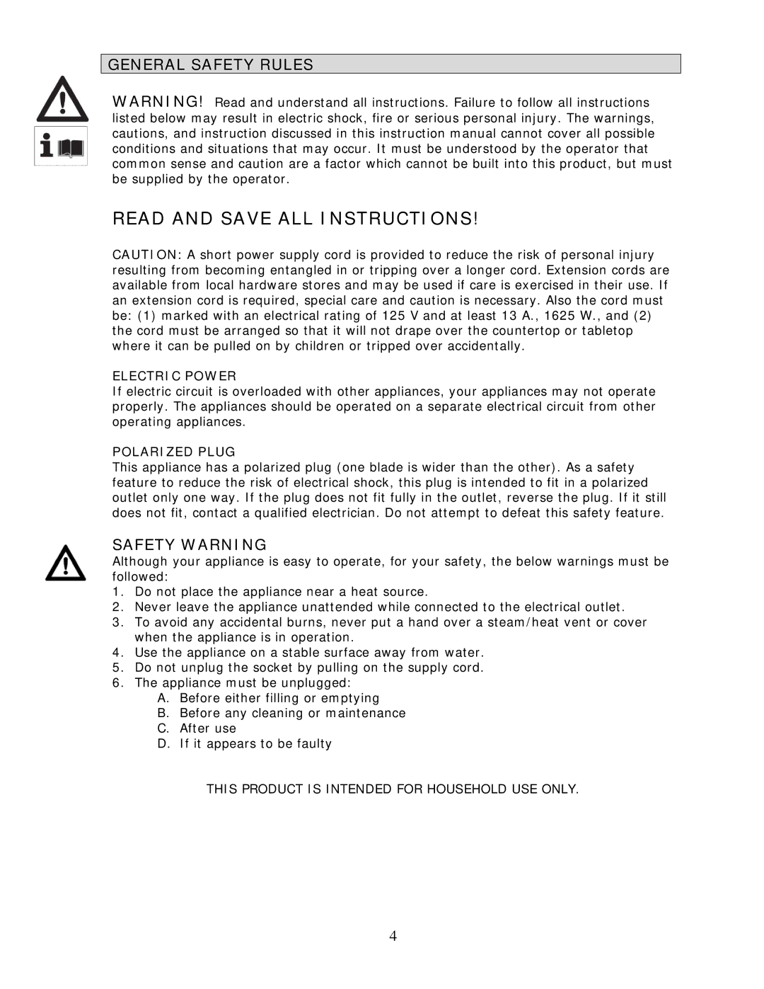 Wachsmuth & Krogmann C-3196 manual General Safety Rules, Safety Warning 