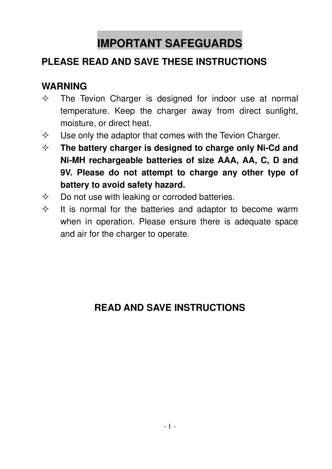 Wachsmuth & Krogmann MW5798 instruction manual Please Read and Save These Instructions, Read and Save Instructions 