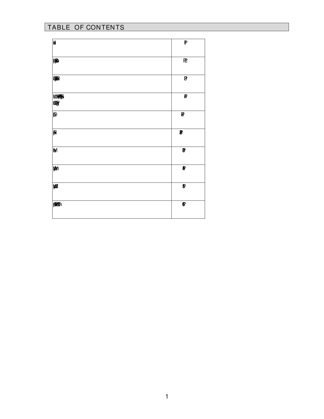 Wachsmuth & Krogmann NSC-650 manual Table of Contents 