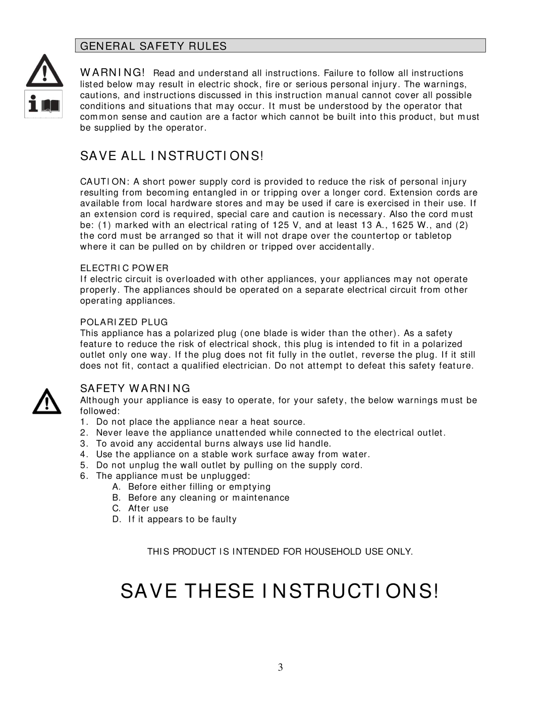 Wachsmuth & Krogmann NSC-650 manual General Safety Rules, Safety Warning 