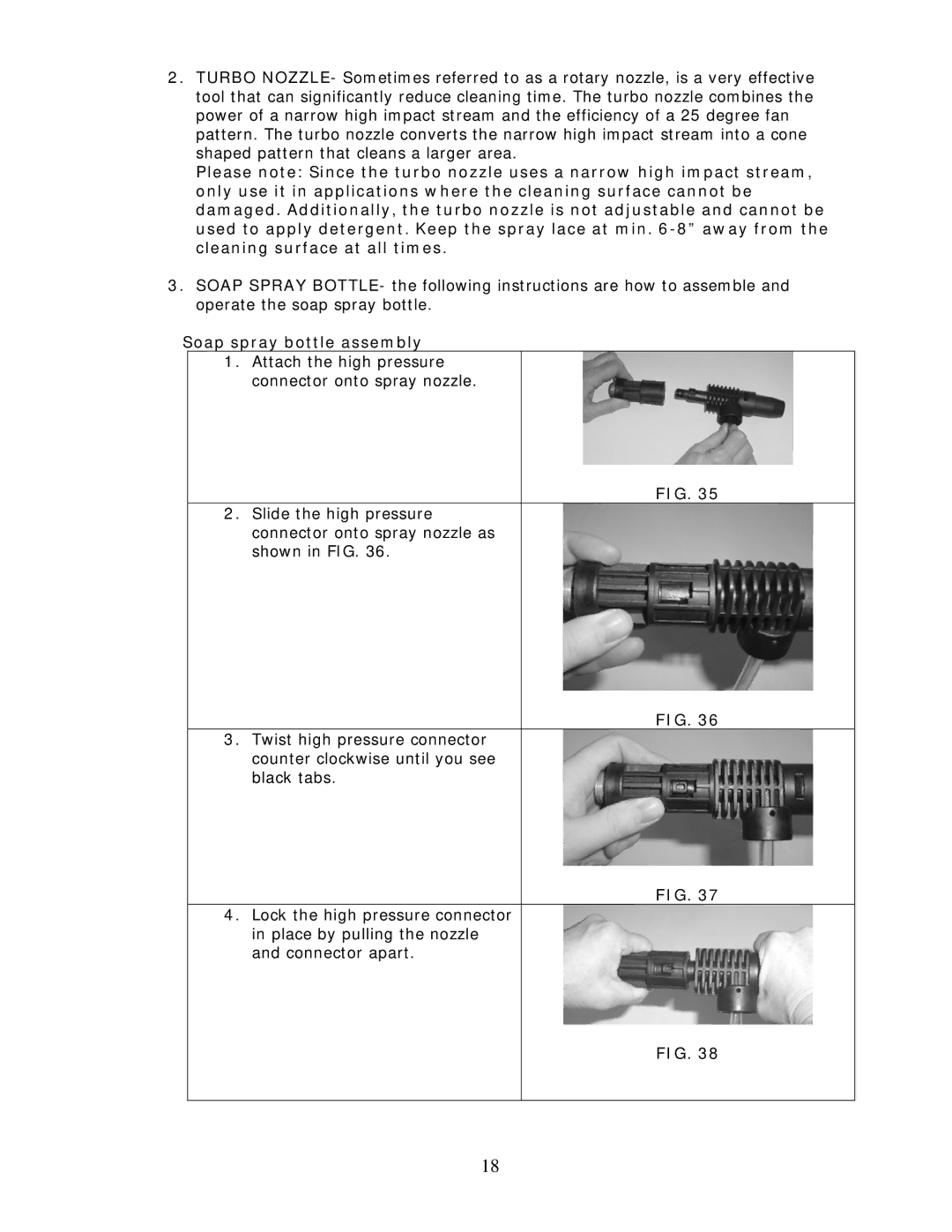 Wachsmuth & Krogmann QL-3100B manual Soap spray bottle assembly 