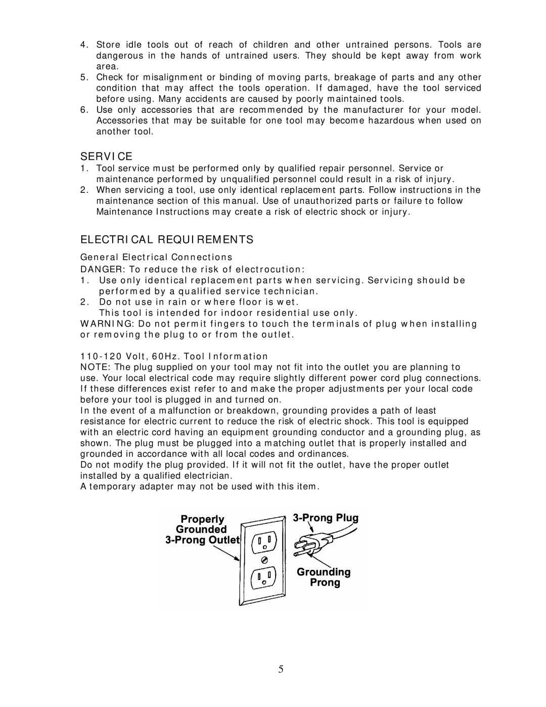 Wachsmuth & Krogmann QL-3100B manual Service, Electrical Requirements 