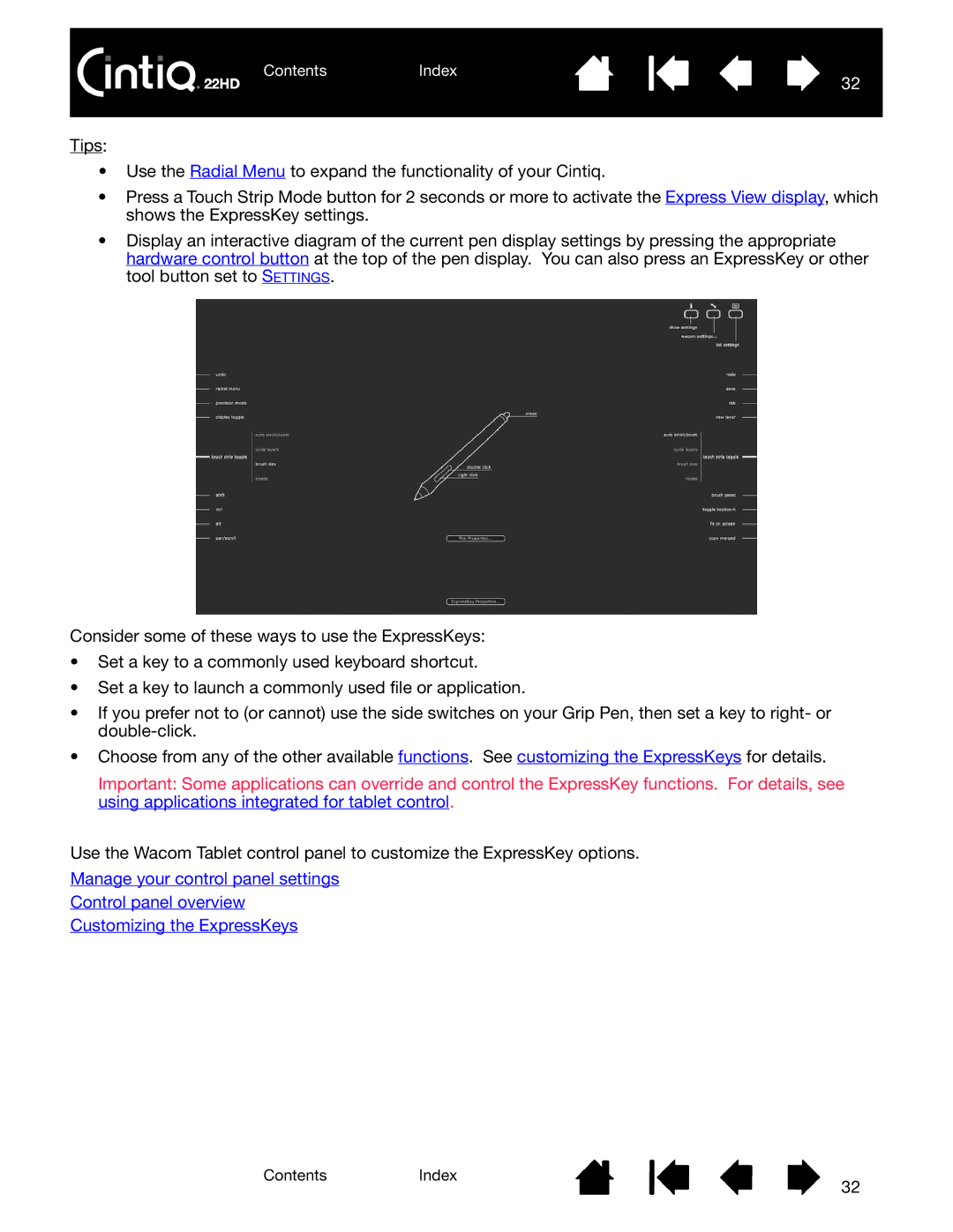 Wacom DTK-2200 user manual ContentsIndex 