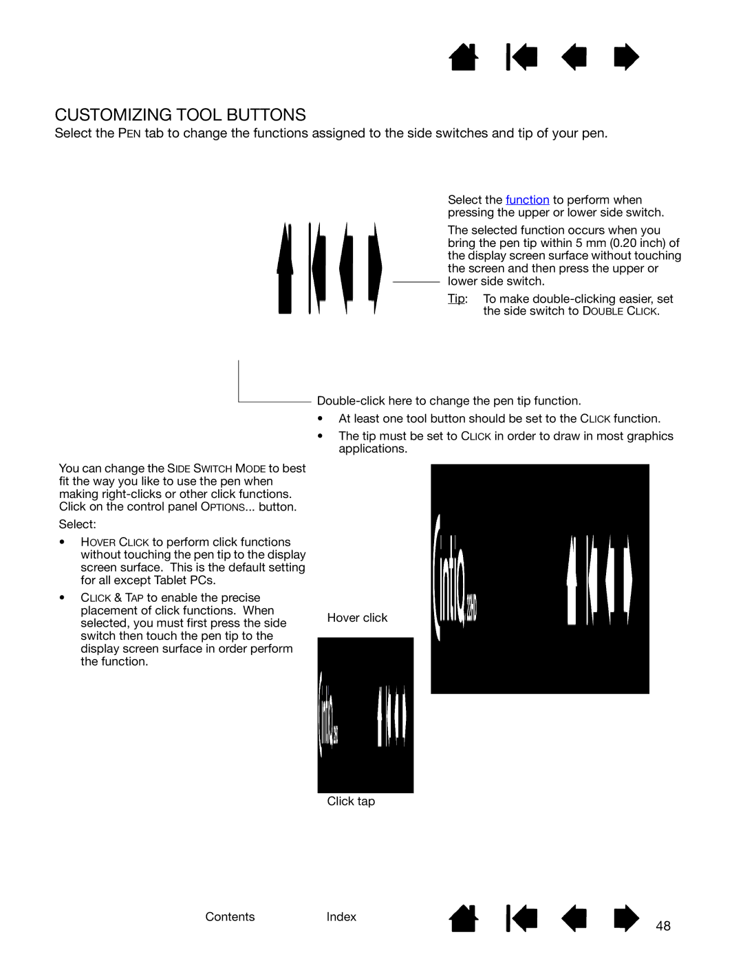 Wacom DTK-2200 user manual Customizing Tool Buttons 