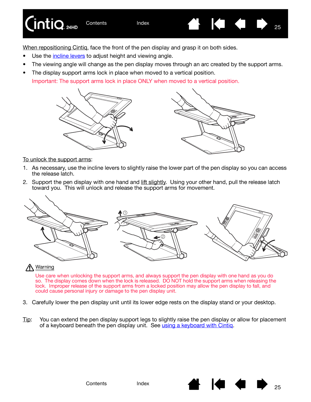 Wacom DTK-2400 user manual ContentsIndex 