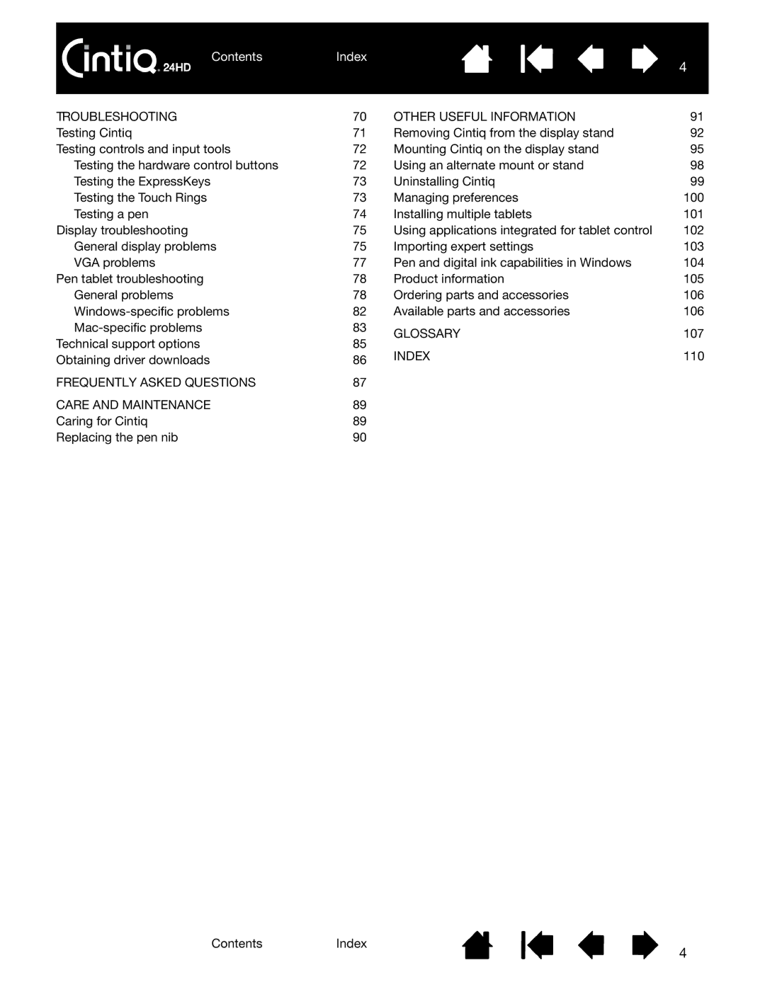 Wacom DTK-2400 user manual Glossary 